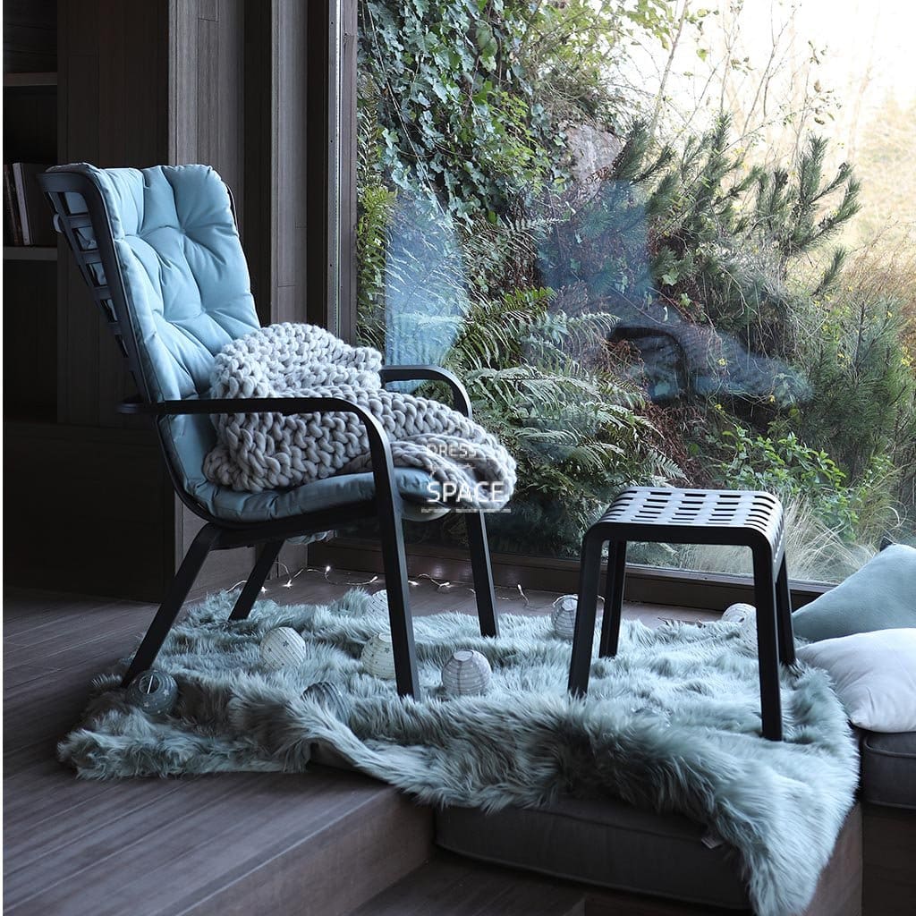 Nardi (Poggio) Footrest Stool - White - Outdoor Ottoman - Dress Your Space