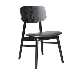 Gemma Chair - Black/Black PU - Indoor Dining Chair - DYS Indoor