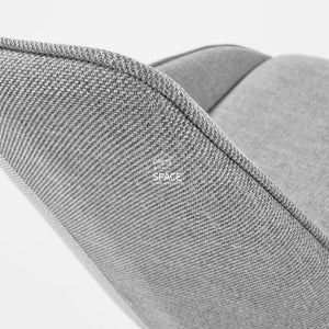 Haston Chair - Light Grey Fabric - Indoor Dining Chair - La Forma