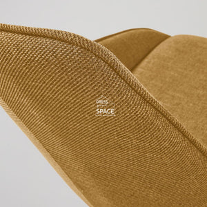 Haston Chair - Mustard Fabric - Indoor Dining Chair - La Forma