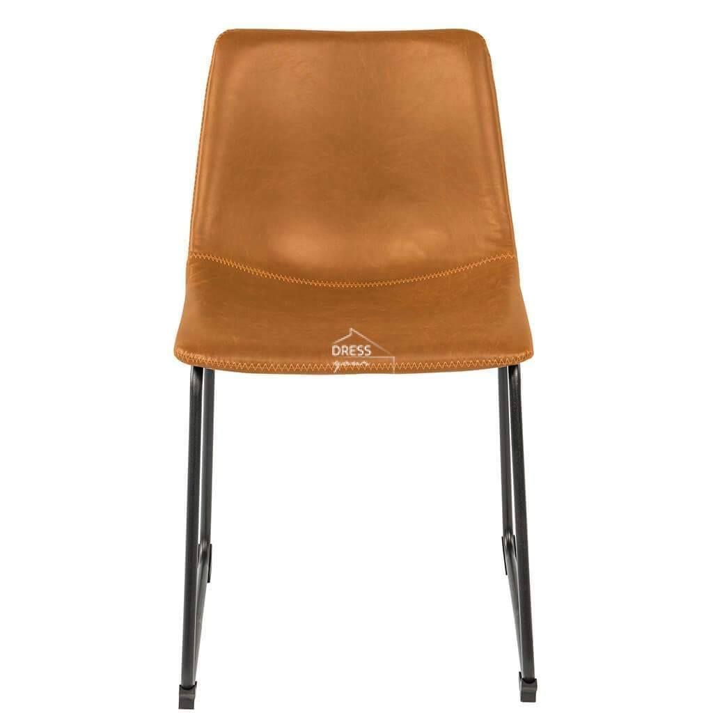 Karla Chair - Tan PU - Indoor Dining Chair - DYS Indoor