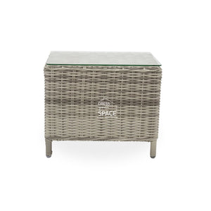 Lisbon Side Table - Zen White - Outdoor Side Table - DYS Outdoor