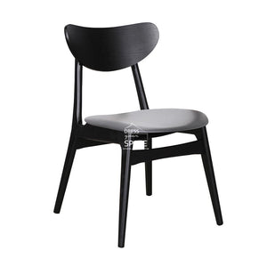 Martina Chair - Black/Charcoal PU - Indoor Dining Chair - DYS Indoor
