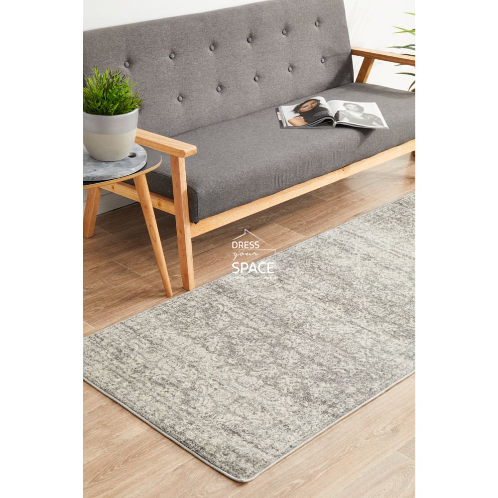 Mirage 358 Silver Runner Rug - Indoor Hallway Runner - Rug Culture
