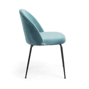 Mystere Chair - Teal Velvet - Indoor Dining Chair - La Forma
