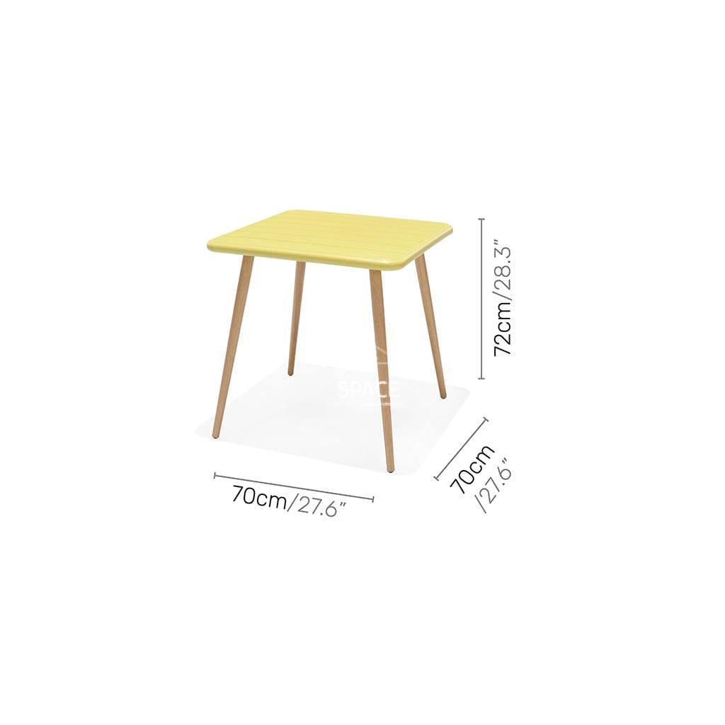 Nassau Bistro Table - Yellow Lemon - Outdoor Table - Lifestyle Garden