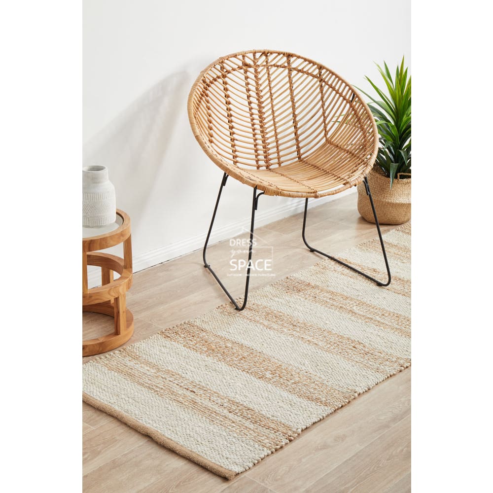 Noosa 555 Natural White Runner Rug - Indoor Hallway Runner - Rug Culture