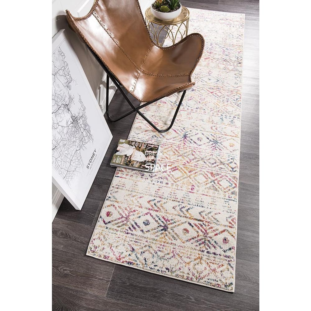 Oasis Ismail Multi Grey Rustic Runner Rug - Indoor Hallway Runner - Rug Culture