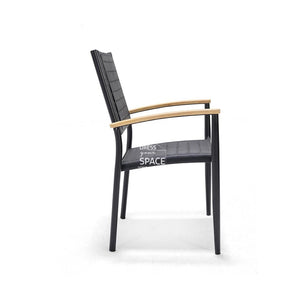 Portal Padded Sling Chair - Black - Outdoor Chair - DYS Outdoor