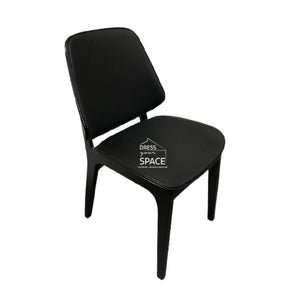 Portia Chair - Black/Black PU - Indoor Dining Chair - DYS Indoor