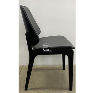Portia Chair - Black/Grey PU - Indoor Dining Chair - DYS Indoor
