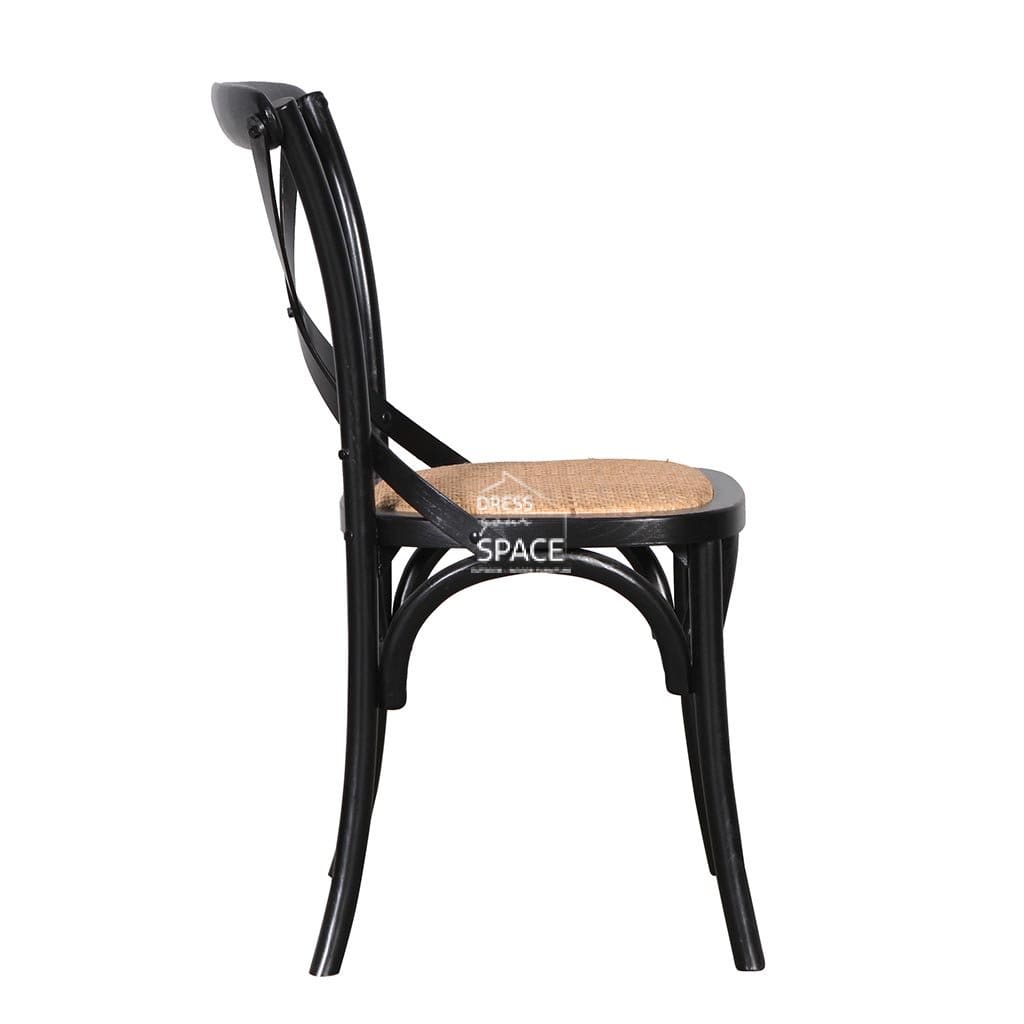 Rosa Chair - Shabby Chic Black - Indoor Dining Chair - DYS Indoor