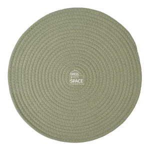 Round Woven Cotton Placemat - Steel - Placemat - DYS Indoor