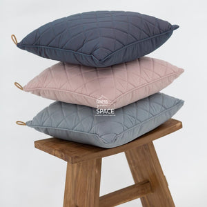 San Fran Sq. Quilted Cushion - Jade - Outdoor Cushion - Lifestyle Garden