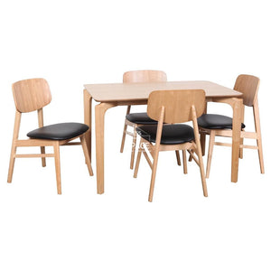 Scandi Table & Gemma Chairs - 5 Piece Dining Set - Indoor Setting - DYS Indoor