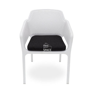Shaped Seat Pad - Charcoal - Outdoor Cushion - DYS Outdoor