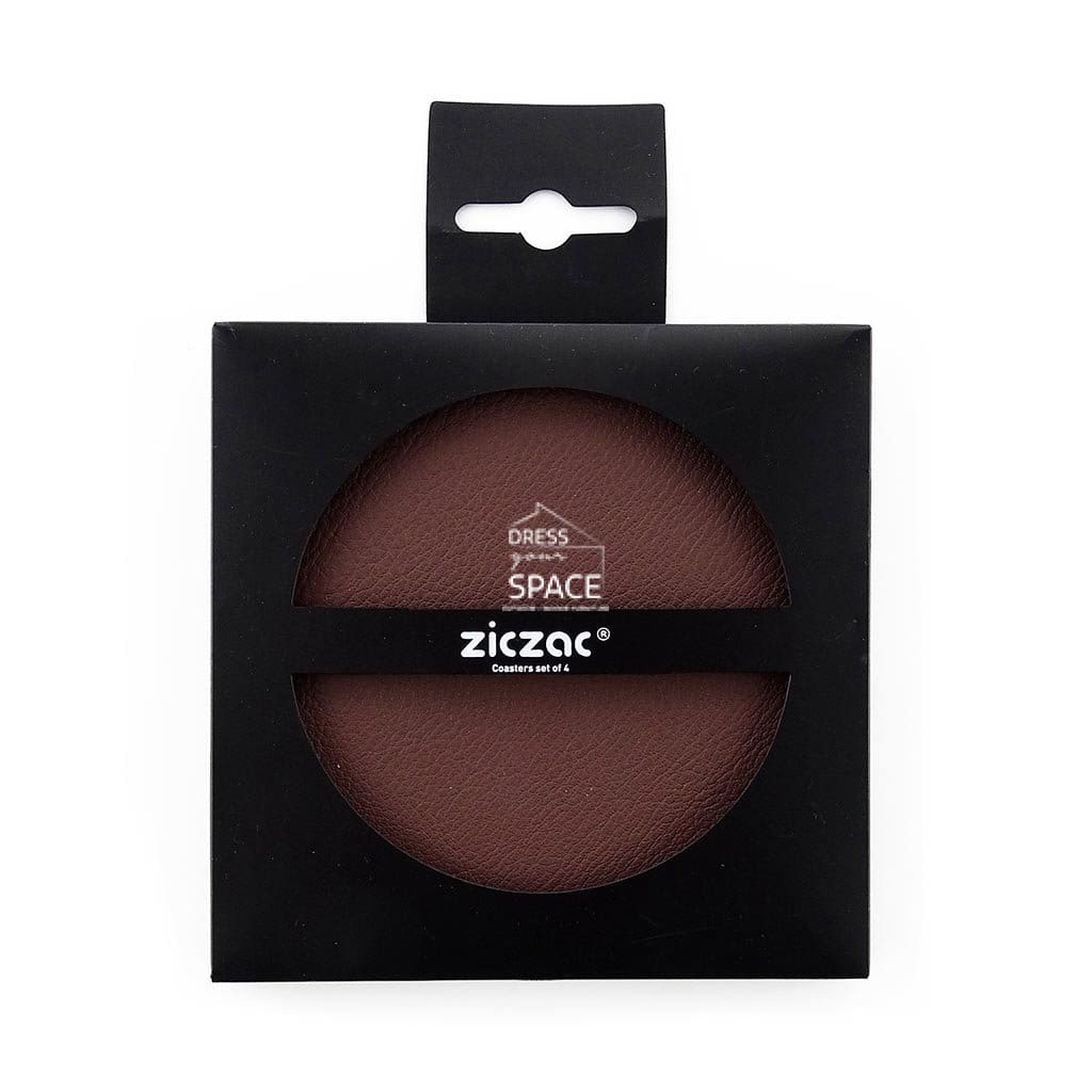 Togo Coasters - Brown (Set of 4) - Coaster - DYS Indoor