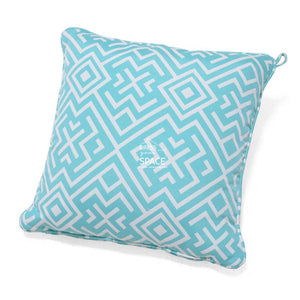 Turquoise Ethnic Outdoor Cushion - 45cm Sq - Outdoor Cushion - Lifestyle Garden