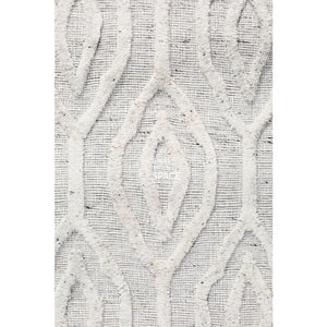 Visions 5050 Winter Wish White Modern Rug - Indoor Rug - Rug Culture