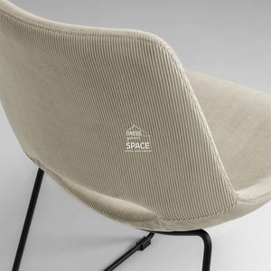 Ziggy Chair - Beige Corduroy - Indoor Dining Chair - La Forma
