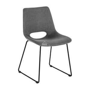 Ziggy Chair - Dark Grey Corduroy - Indoor Dining Chair - La Forma