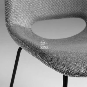 Ziggy Chair - Dark Grey Corduroy - Indoor Dining Chair - La Forma